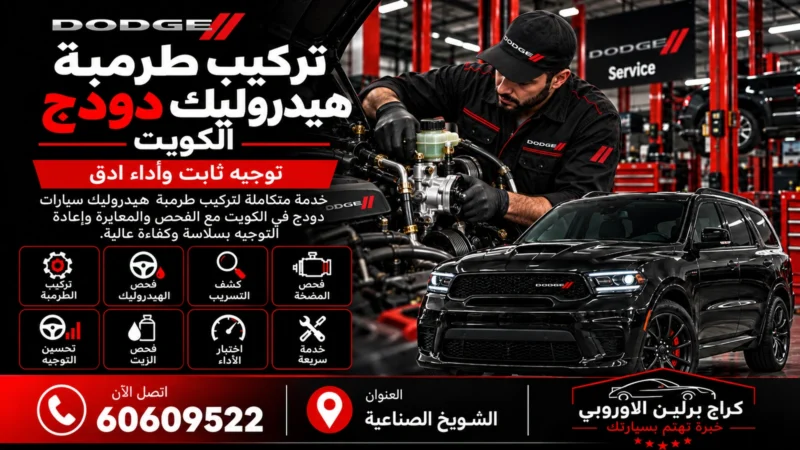 تركيب طرمبة هيدروليك دودج في الكويت 60609522 فحص الضغط وتركيب مطابق